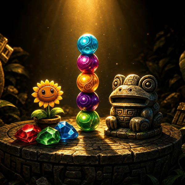 A collection of popular PopCap games available in 2026, with bright characters and colorful graphics.