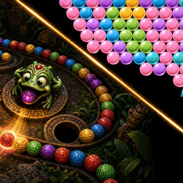Zuma and Bubble Shooter — comparison and gameplay features.